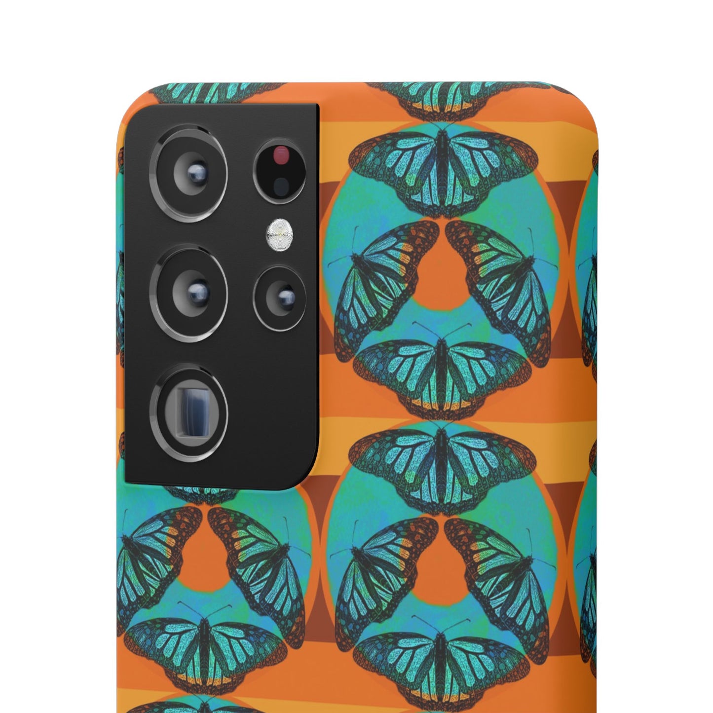 Snap Phone Case - Blue Thermal Butterfly Donuts