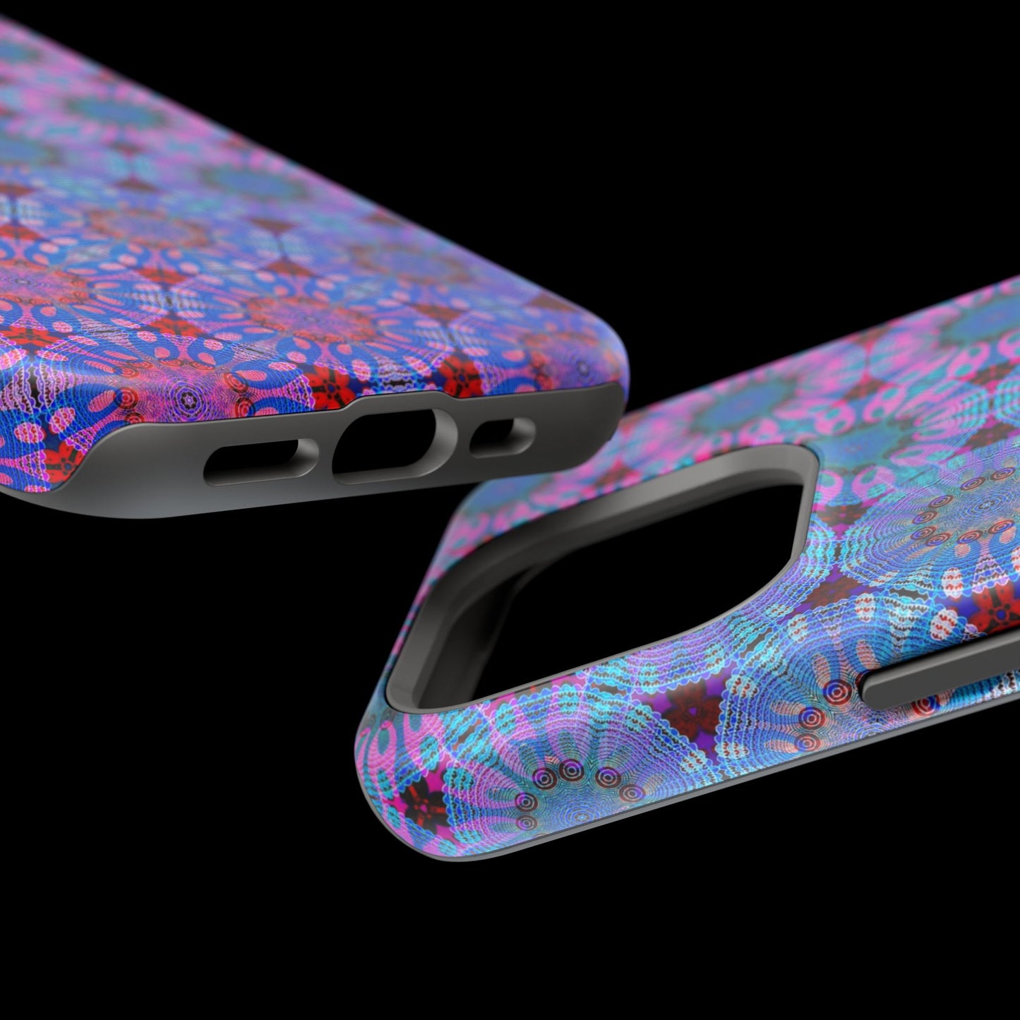 Magnetic iPhone Case - Psychedelic Purple Tapa