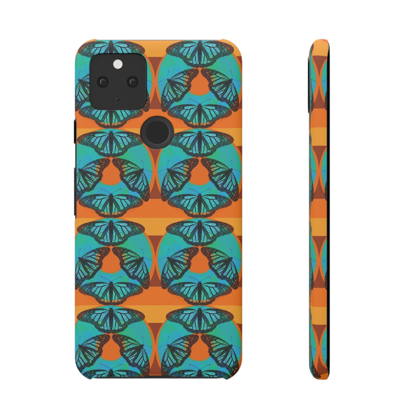 Snap Phone Case - Blue Thermal Butterfly Donuts
