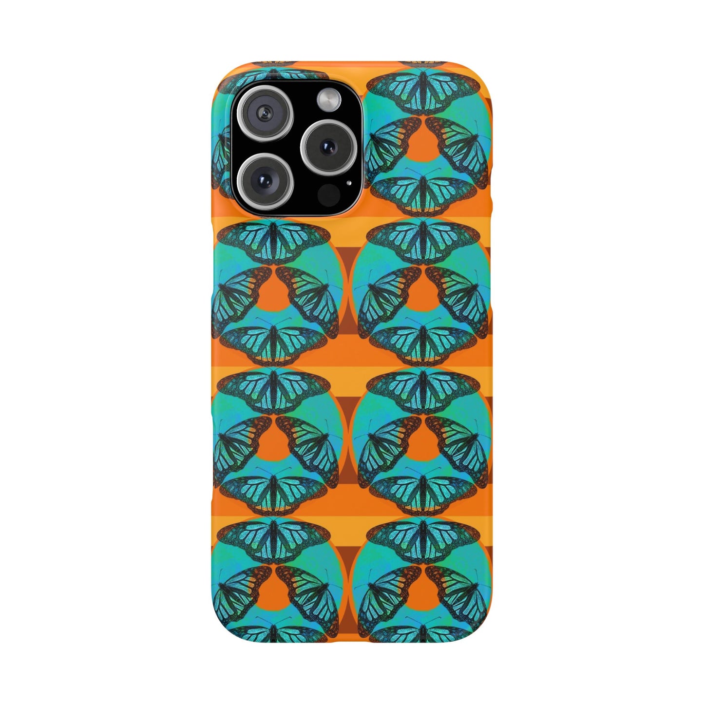 Snap Phone Case - Blue Thermal Butterfly Donuts