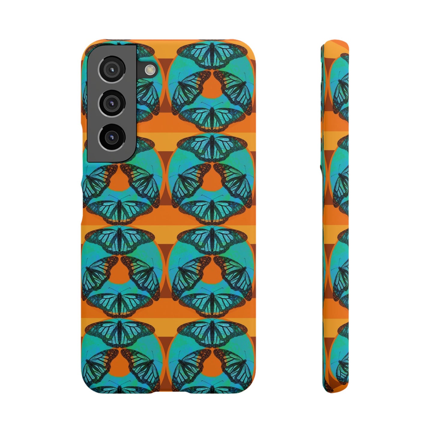 Snap Phone Case - Blue Thermal Butterfly Donuts