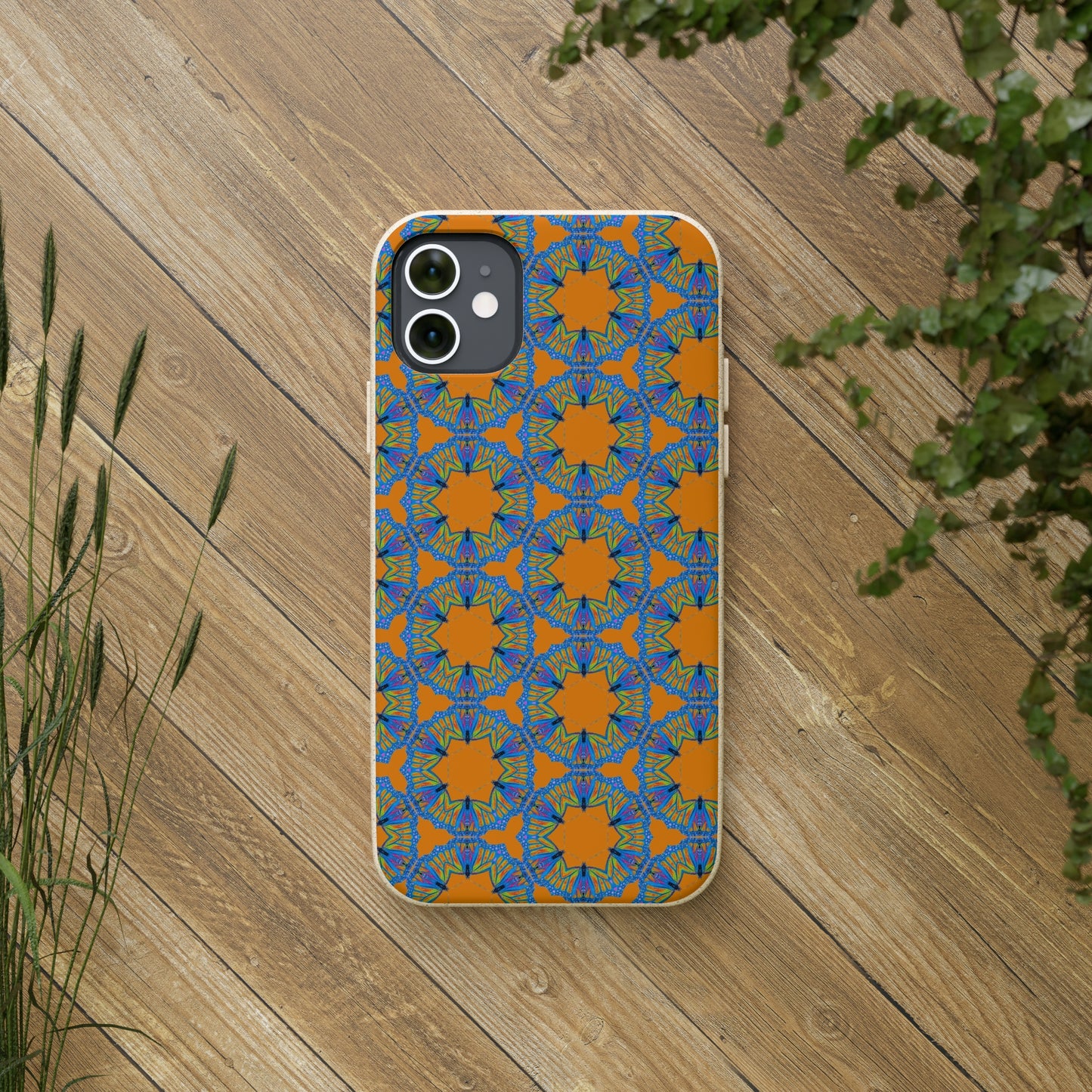 Biodegradable Phone Case - Butterfly Mandala