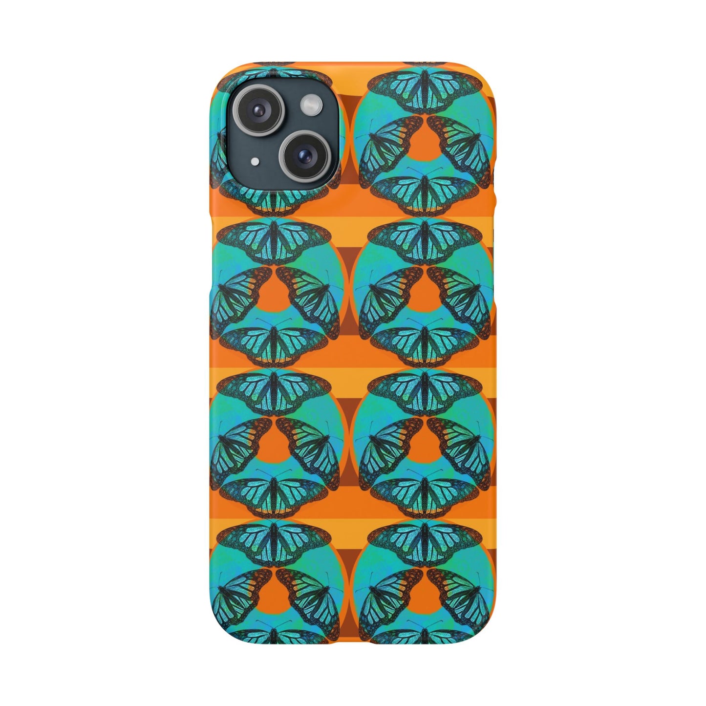 Snap Phone Case - Blue Thermal Butterfly Donuts