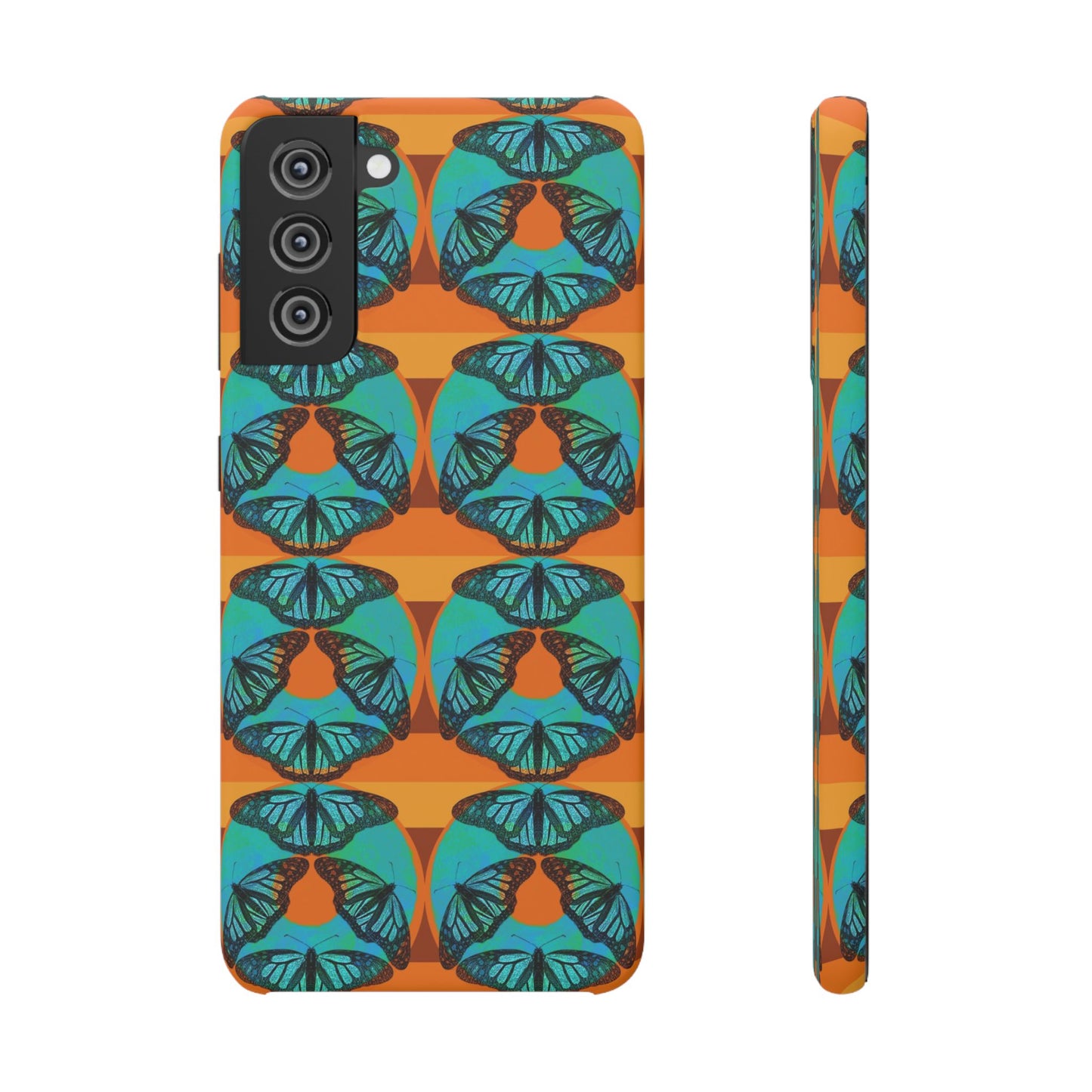 Snap Phone Case - Blue Thermal Butterfly Donuts