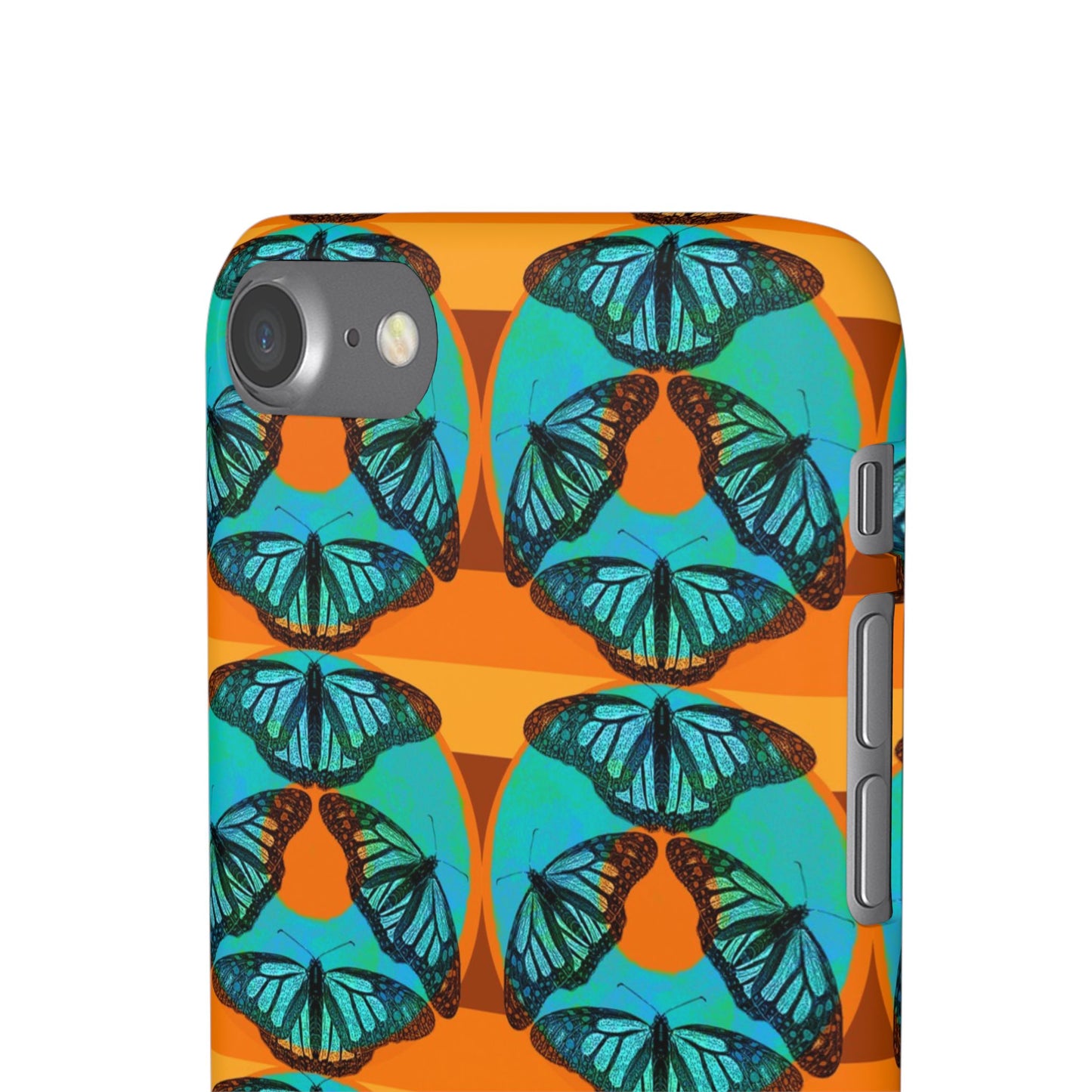 Snap Phone Case - Blue Thermal Butterfly Donuts