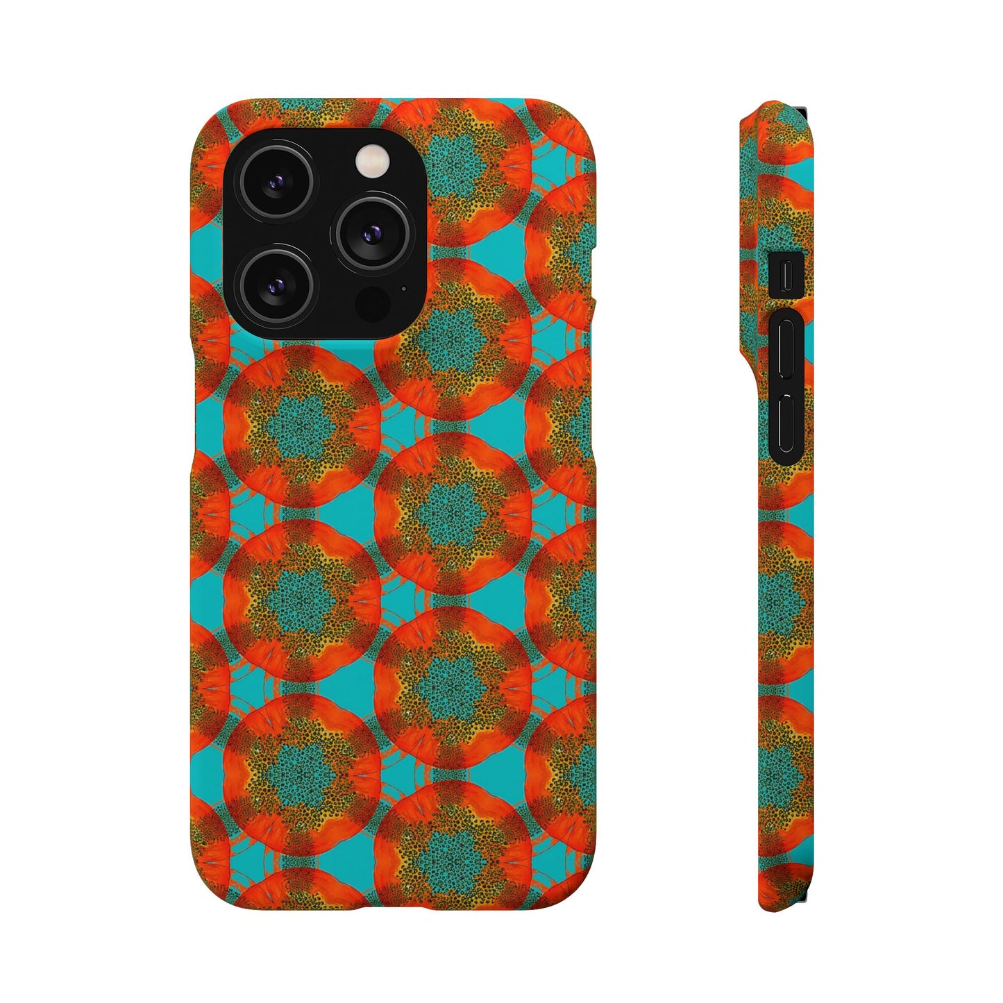 Snap Phone Case - Papaya Watercolor