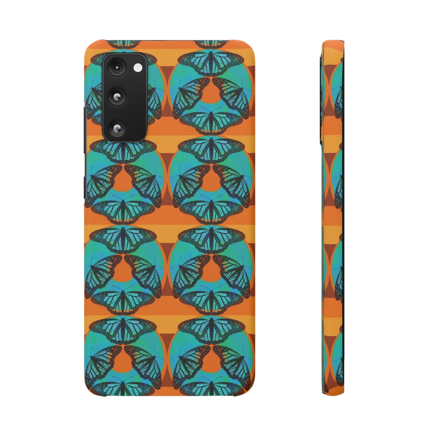 Snap Phone Case - Blue Thermal Butterfly Donuts