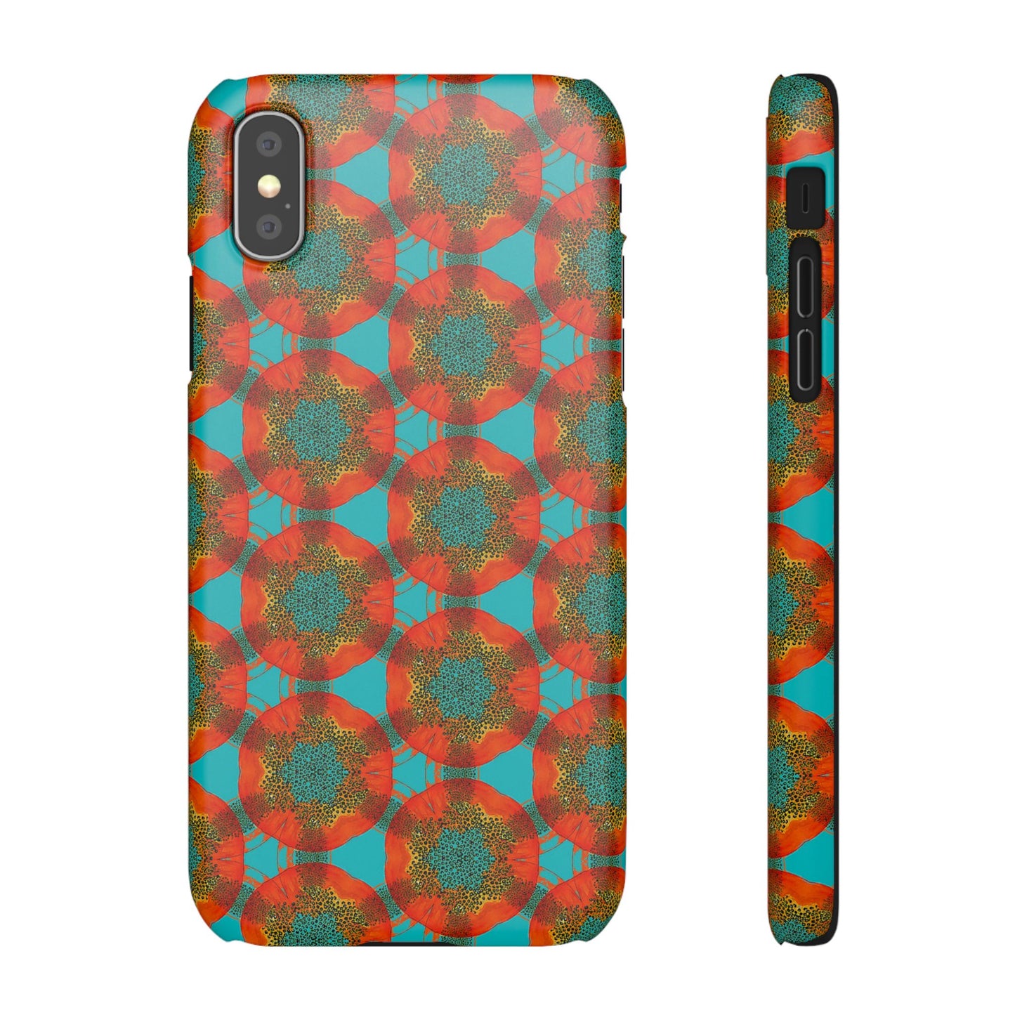 Snap Phone Case - Papaya Watercolor