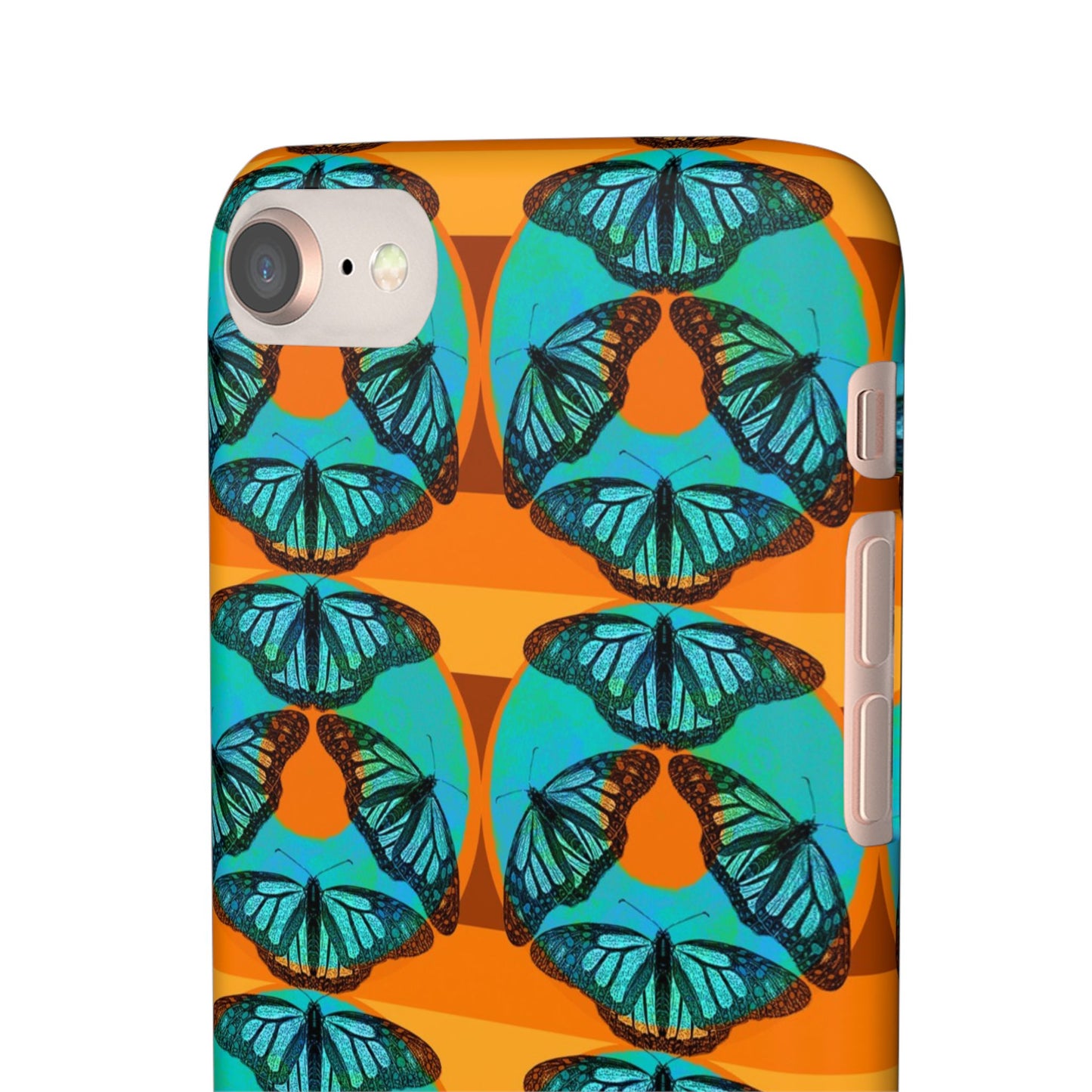 Snap Phone Case - Blue Thermal Butterfly Donuts
