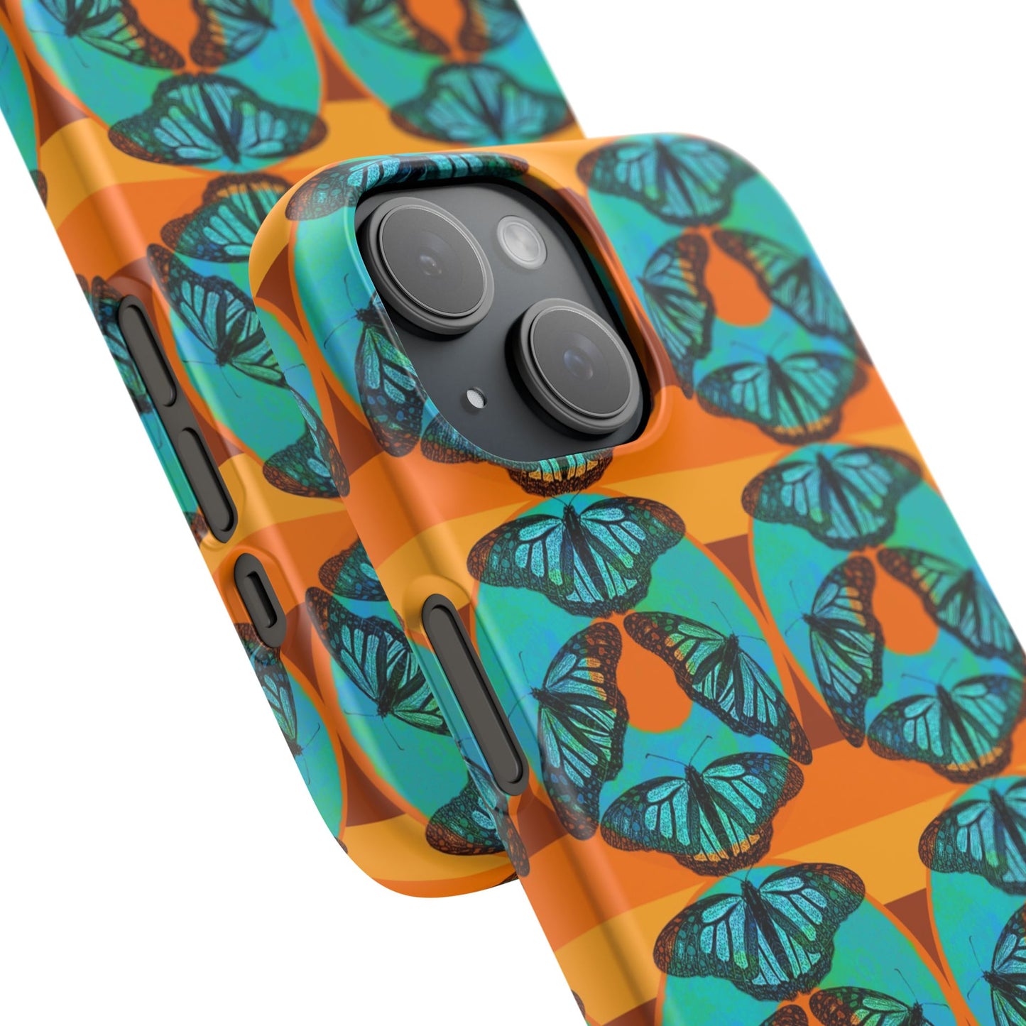 Snap Phone Case - Blue Thermal Butterfly Donuts