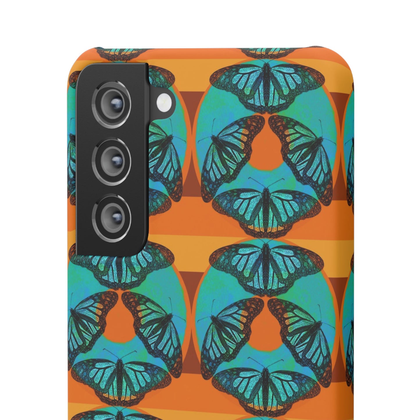 Snap Phone Case - Blue Thermal Butterfly Donuts