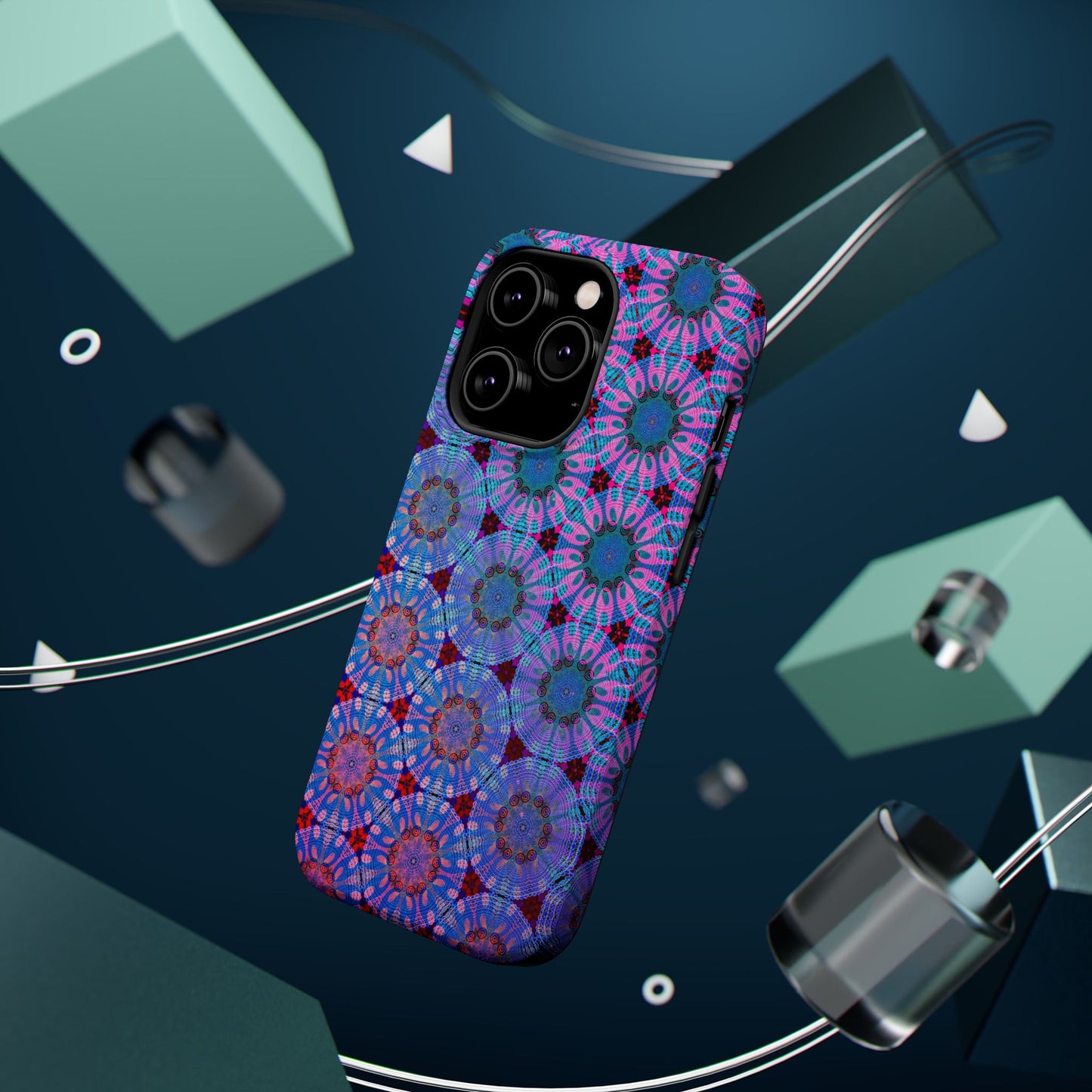 Magnetic iPhone Case - Psychedelic Purple Tapa