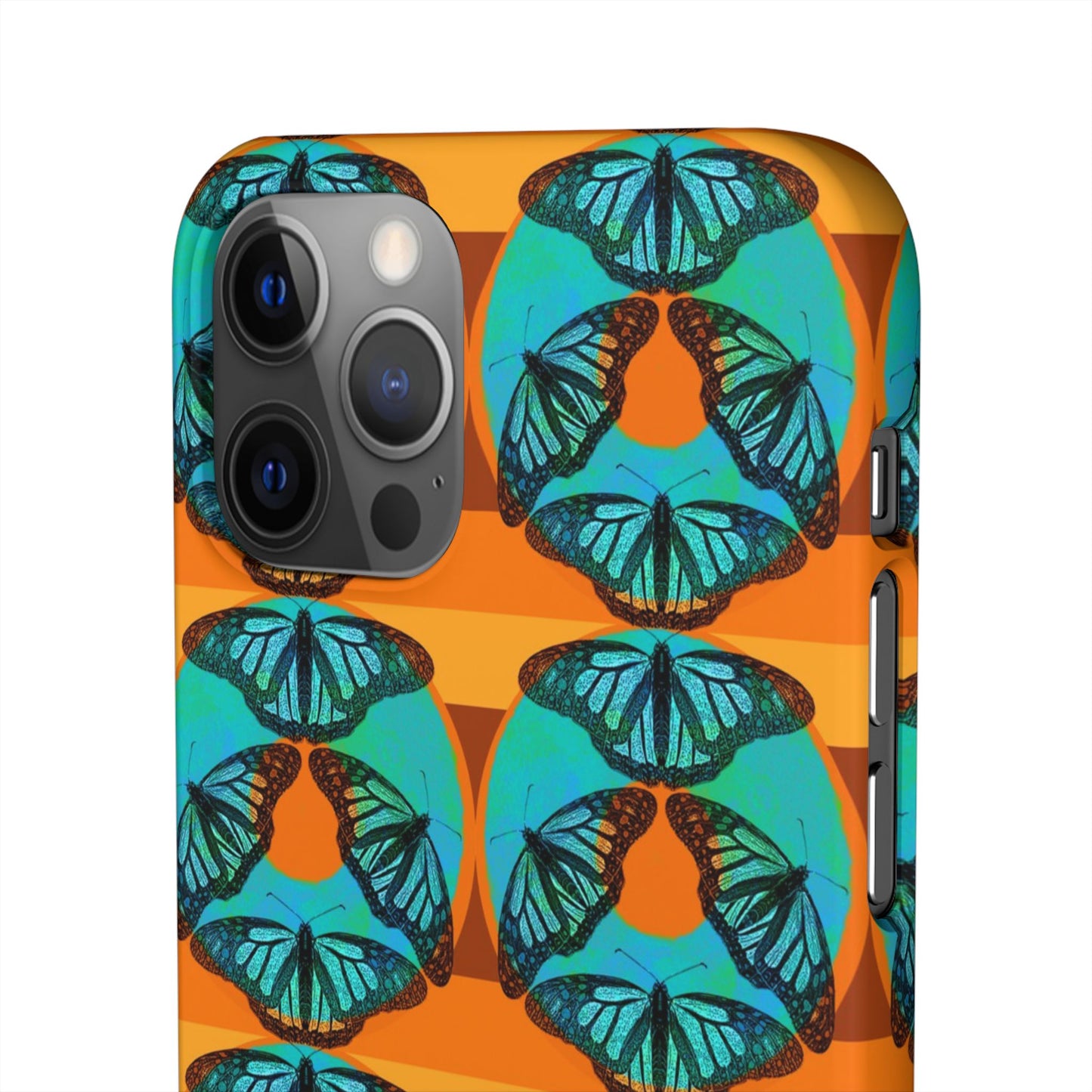 Snap Phone Case - Blue Thermal Butterfly Donuts