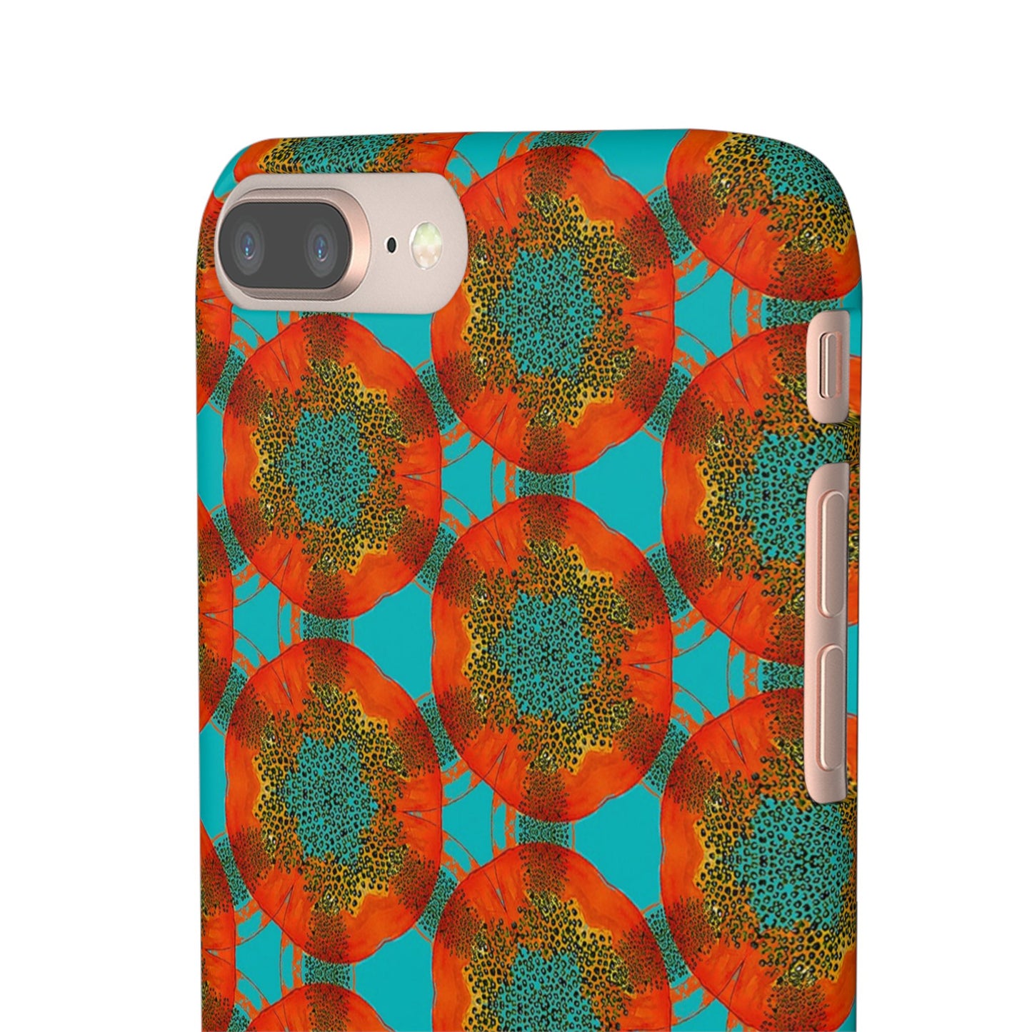 Snap Phone Case - Papaya Watercolor