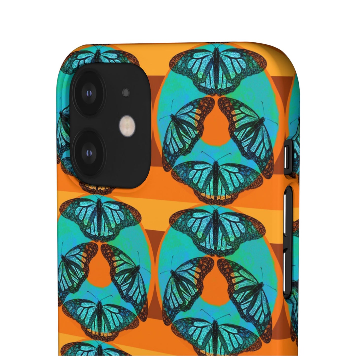 Snap Phone Case - Blue Thermal Butterfly Donuts