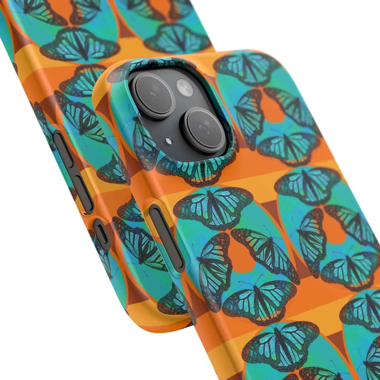 Snap Phone Case - Blue Thermal Butterfly Donuts
