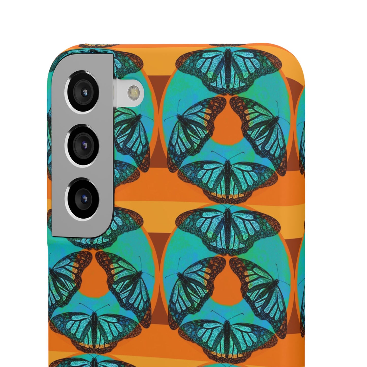 Snap Phone Case - Blue Thermal Butterfly Donuts