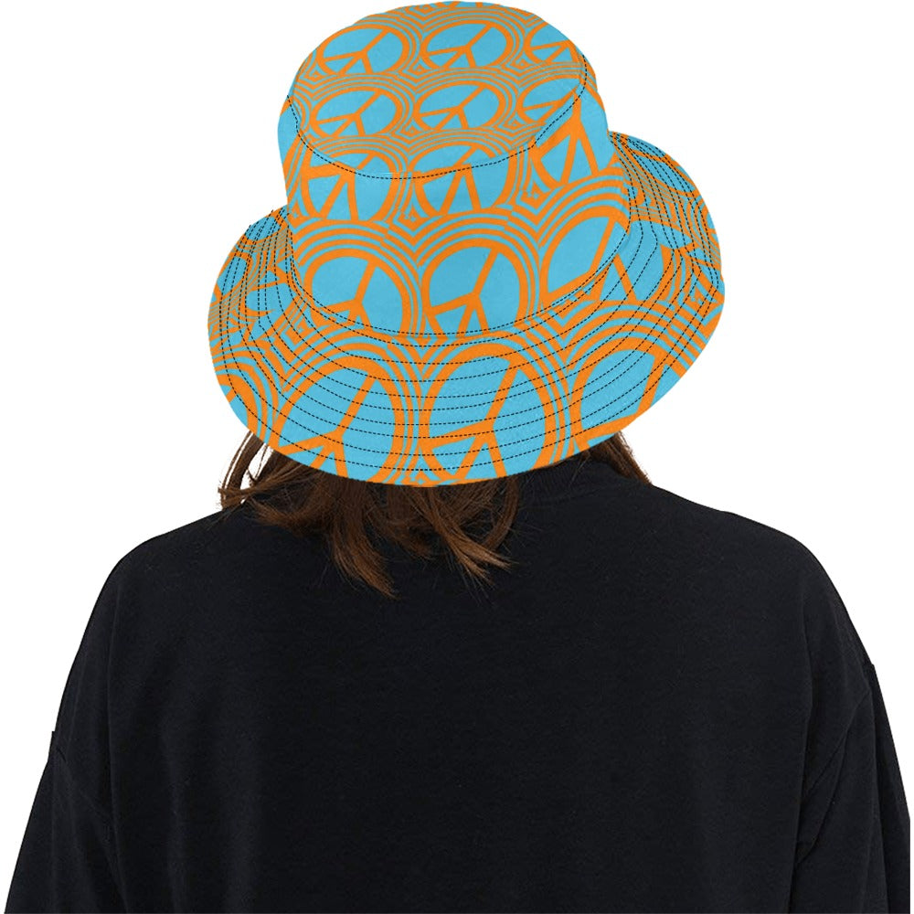 Women's All Over Print Bucket Hat Peace Circles