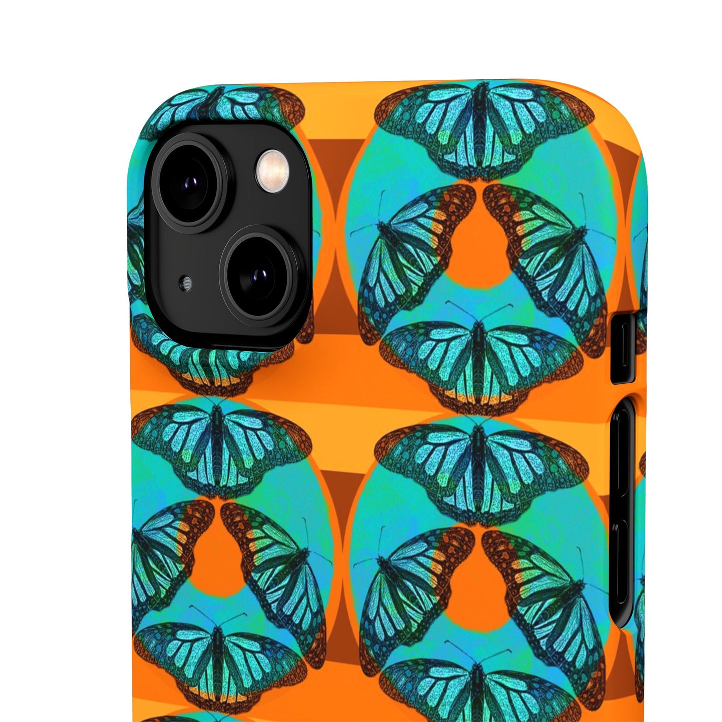 Snap Phone Case - Blue Thermal Butterfly Donuts