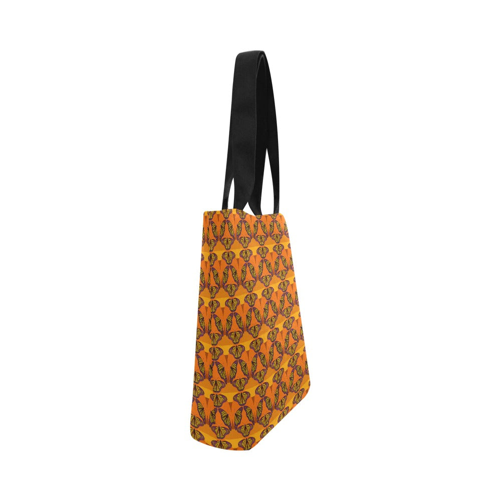 Premium All Print Canvas Tote Bag - Butterfly Sunset