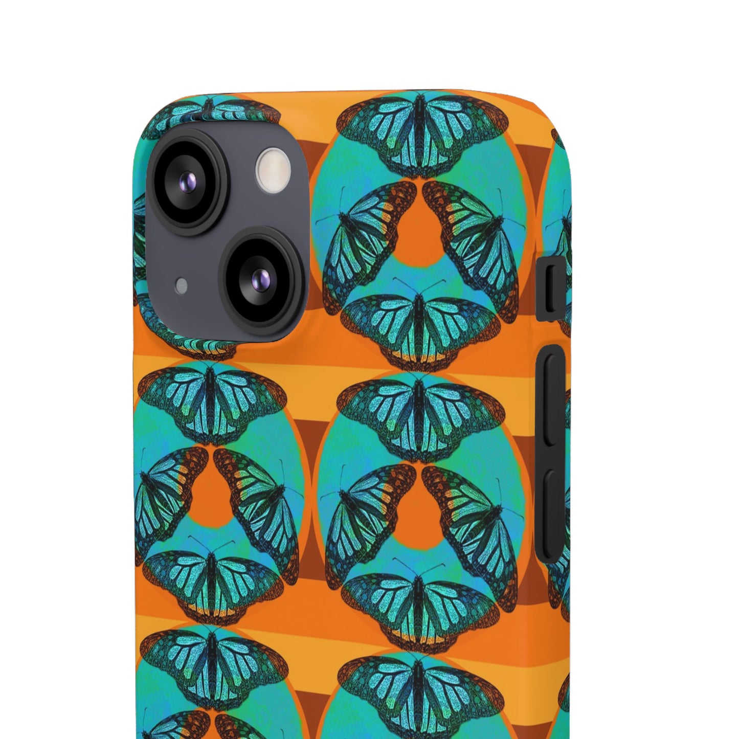 Snap Phone Case - Blue Thermal Butterfly Donuts