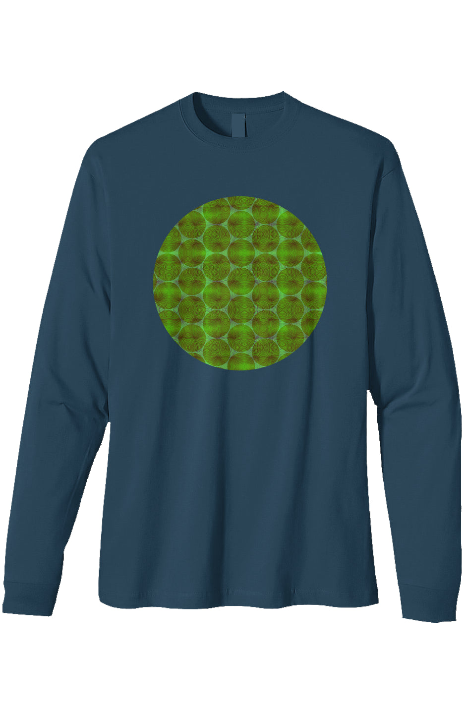 Organic Heavyweight Long Sleeve T-Shirt- Agave Circle
