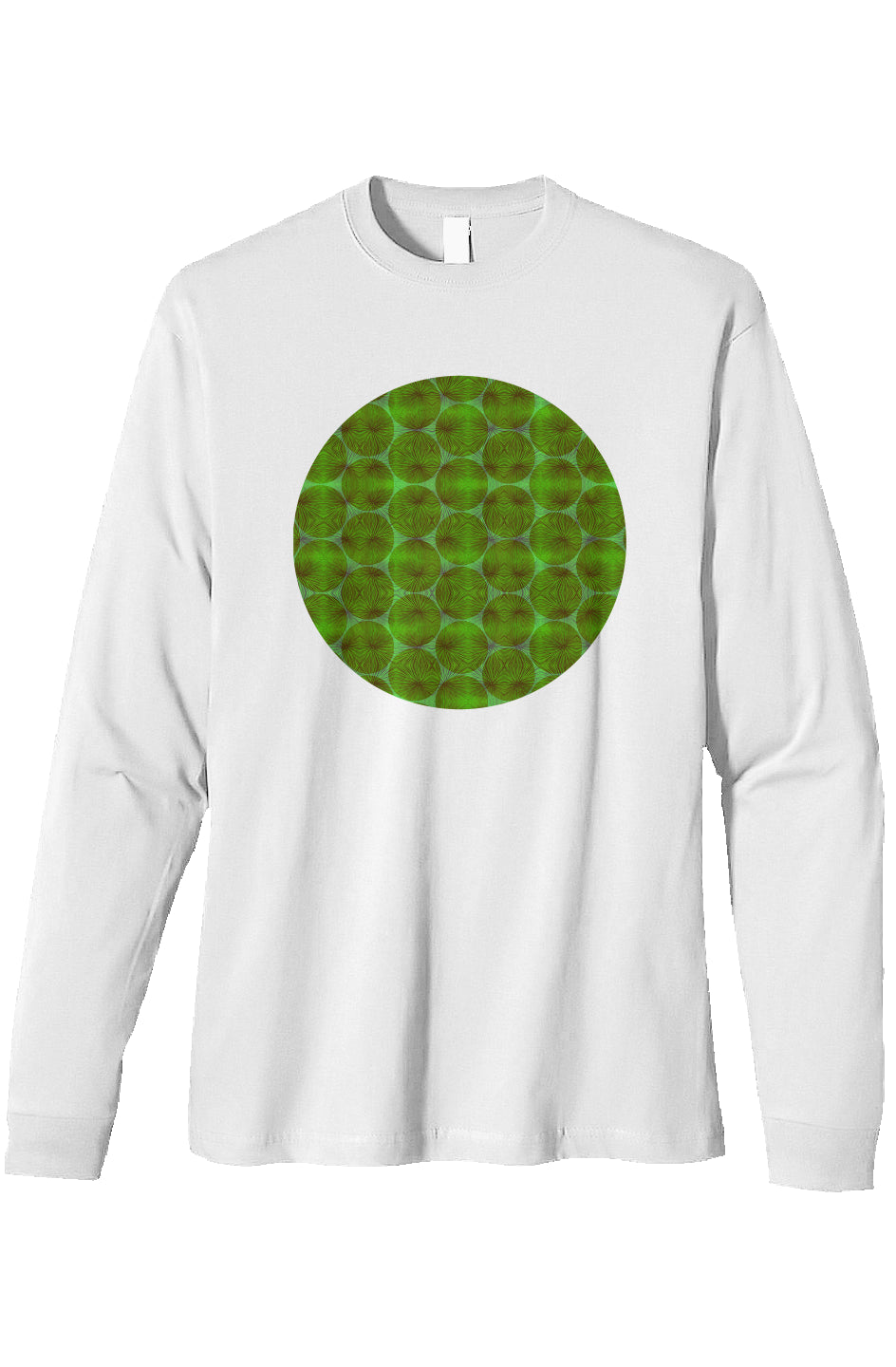 Organic Heavyweight Long Sleeve T-Shirt- Agave Circle