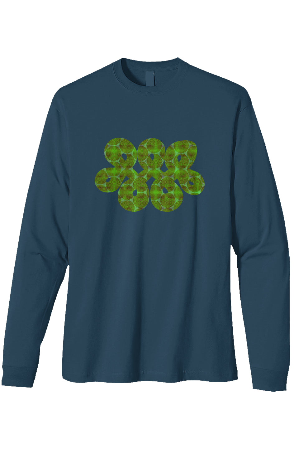 Organic Heavyweight Long Sleeve T-Shirt- Agave Infinity Loop