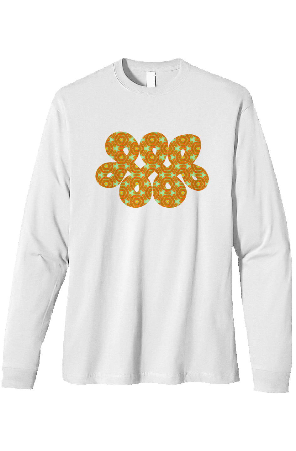 Organic Heavyweight Long Sleeve T-Shirt - Extra Papaya Infinity Loop
