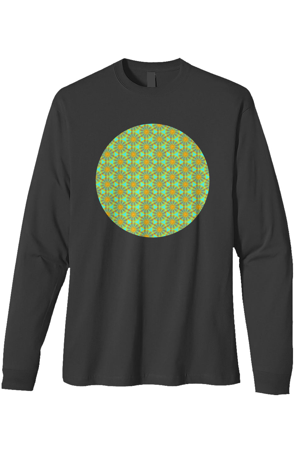 Organic Heavyweight Long Sleeve T-Shirt - Iyasare Leaf Circle