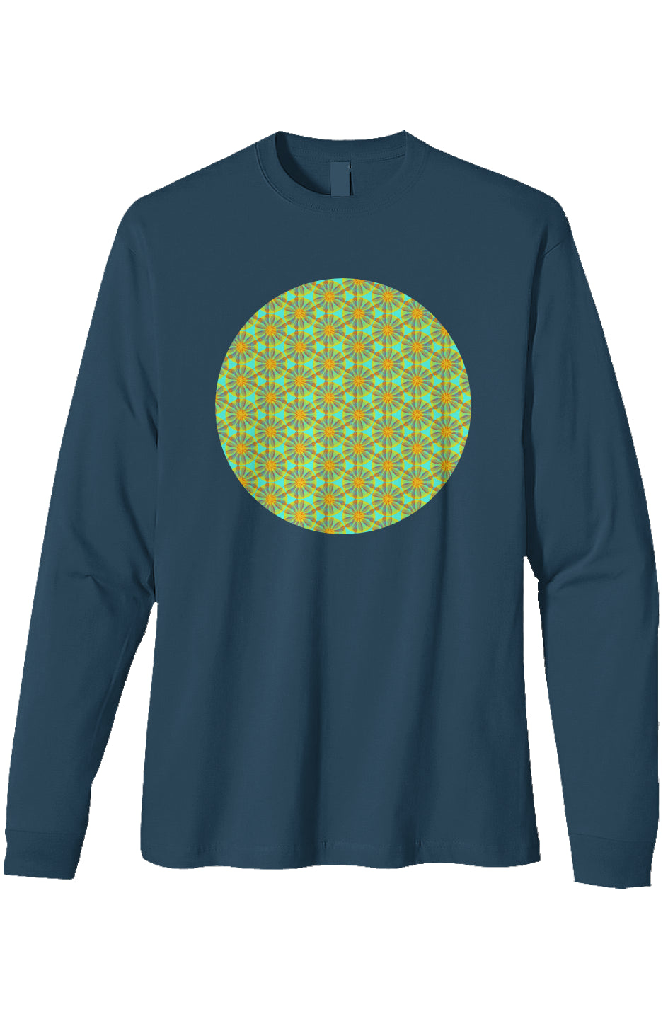 Organic Heavyweight Long Sleeve T-Shirt - Iyasare Leaf Circle