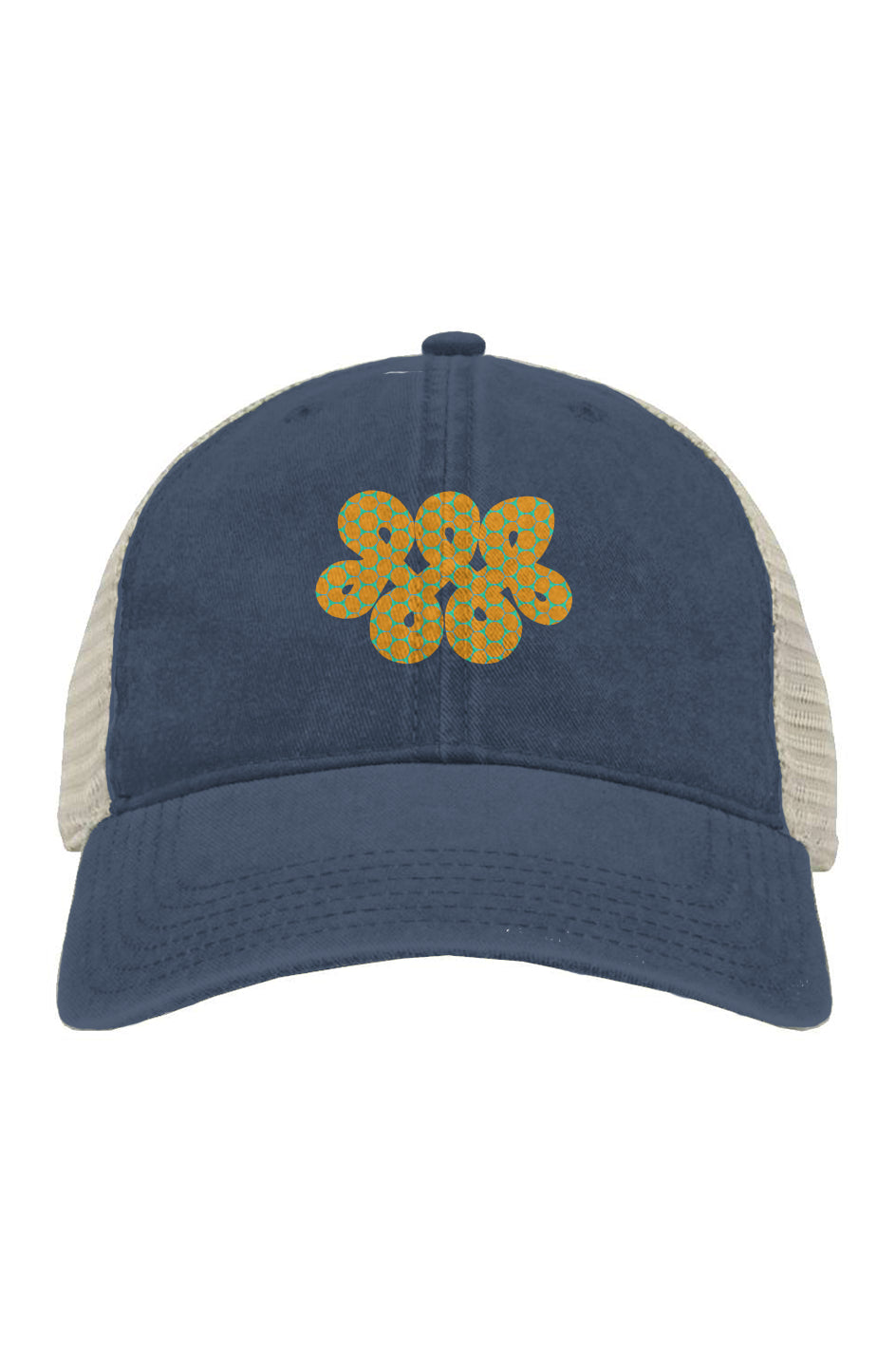 Pigment-Dyed Trucker Cap - Lemon Bubble Infinity Loop