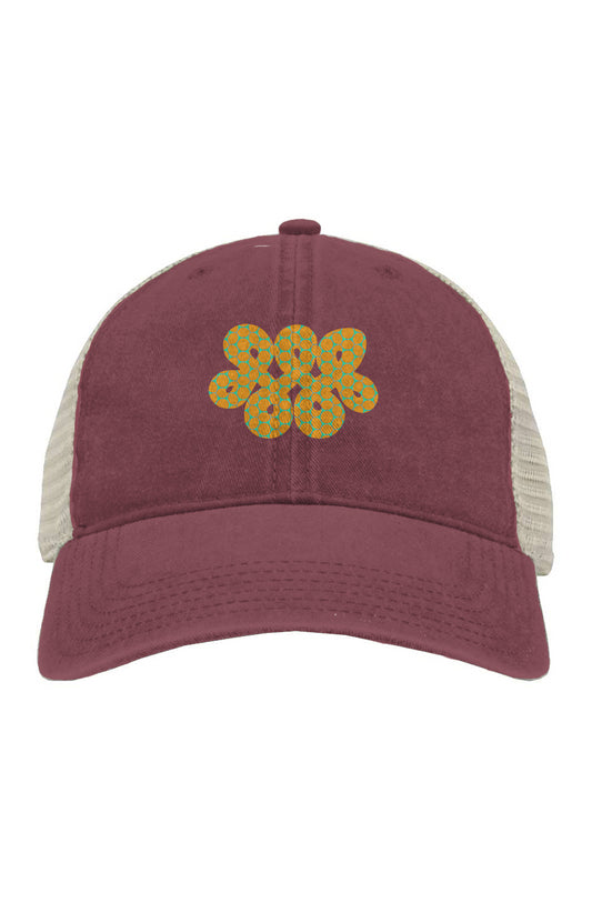 Pigment-Dyed Trucker Cap - Lemon Bubble Infinity Loop