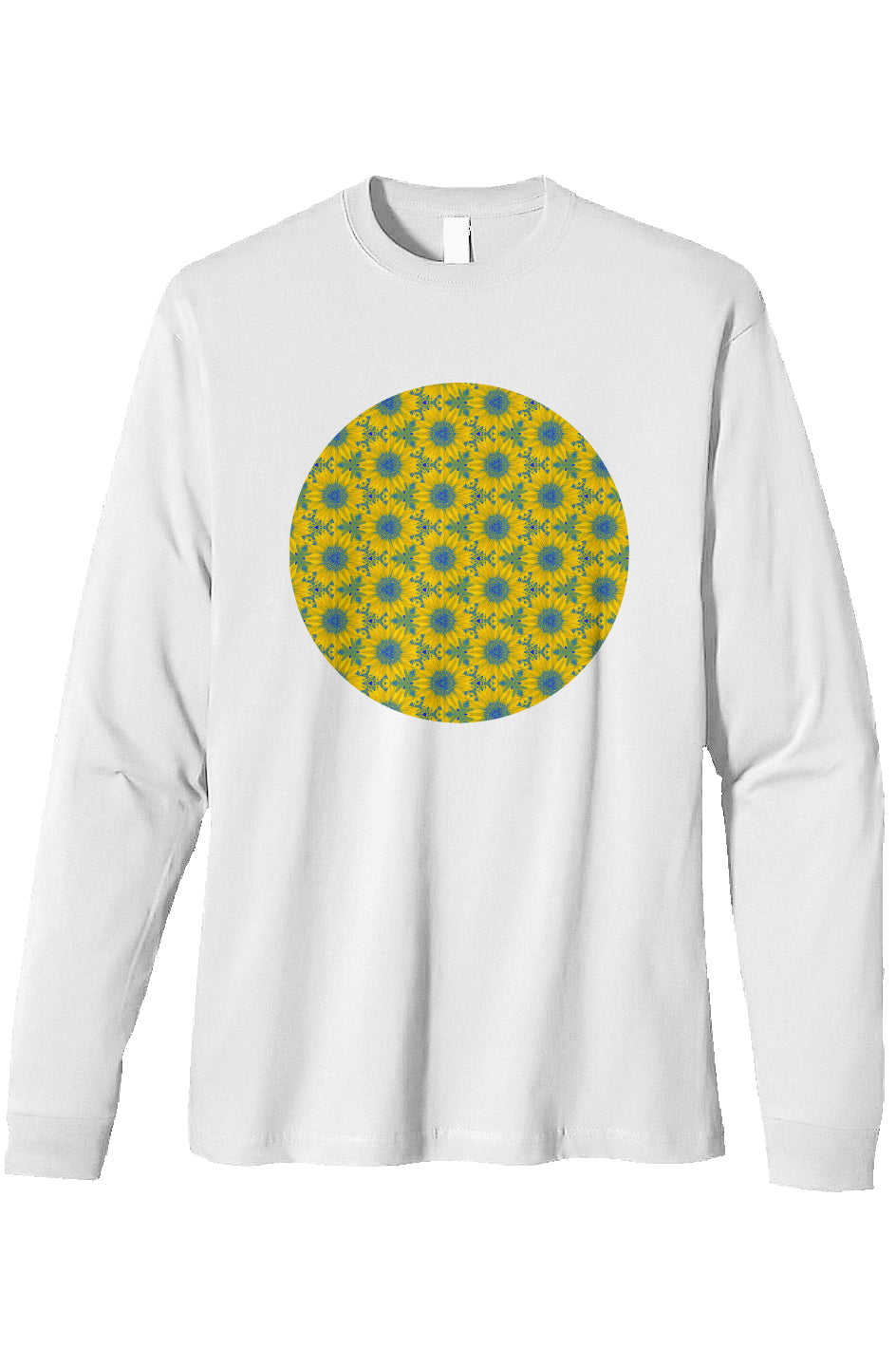 Heavyweight Long Sleeve Organic T-Shirt - Vermont Sunflower Circle