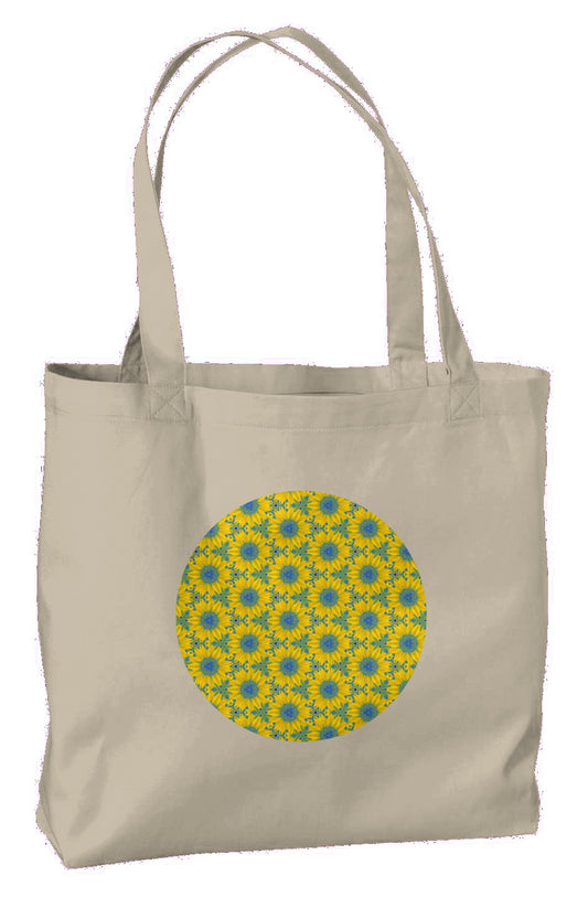 Eco Large Tote - Vermont Sunflower Circle