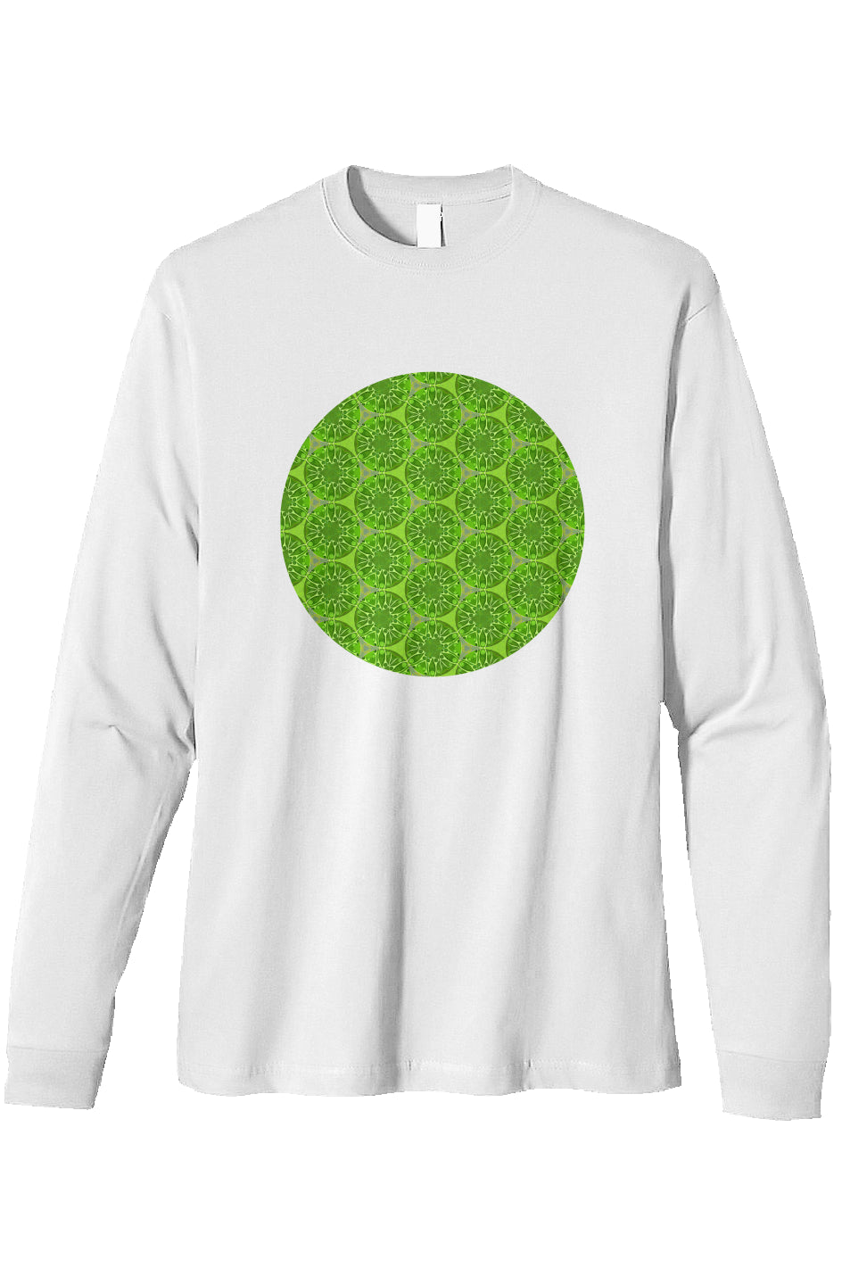 Organic Heavyweight Long Sleeve T-Shirt - Martha's Leaf Circle