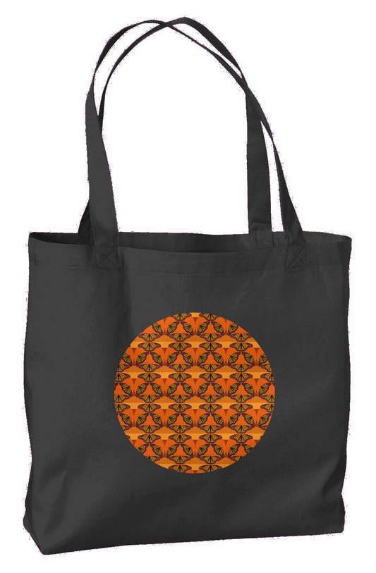 Eco Large Tote - Butterfly Sunset Circle