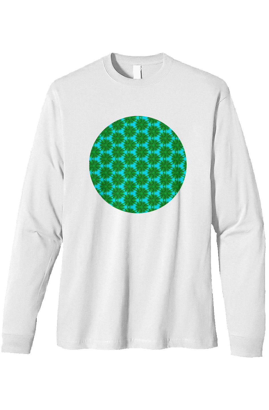 Organic Heavyweight Long Sleeve T-Shirt - Palm Circle 