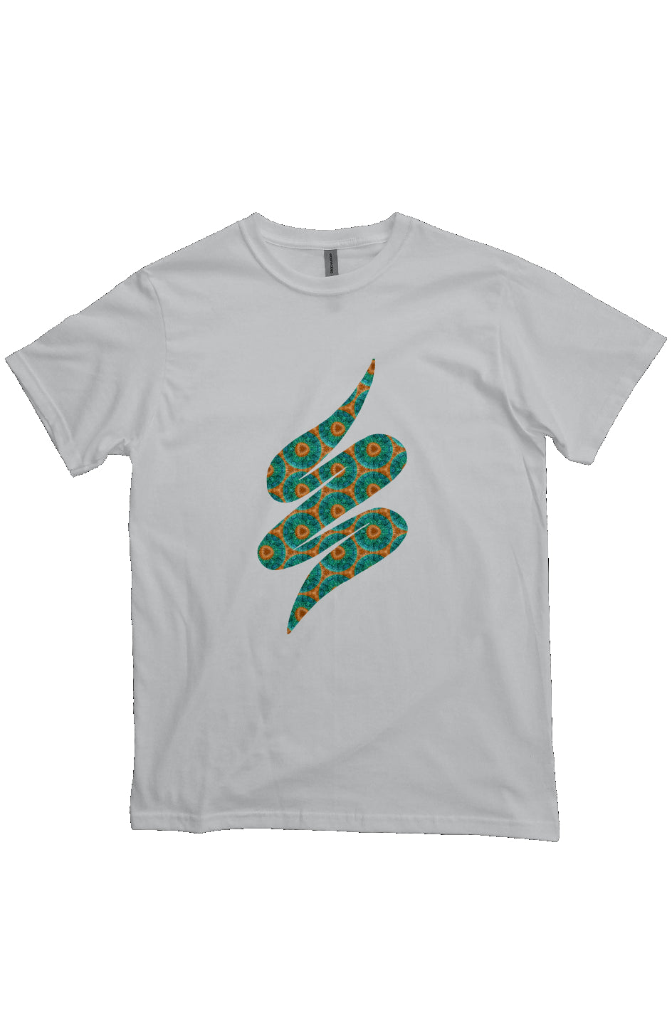 Organic Unisex Crewneck T-shirt - Fuzzy Donut Flower Swoop
