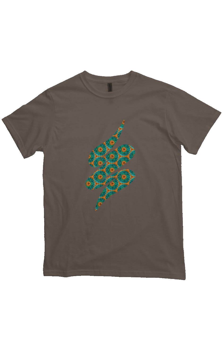 Organic Unisex Crewneck T-shirt - Fuzzy Donut Flower Swoop