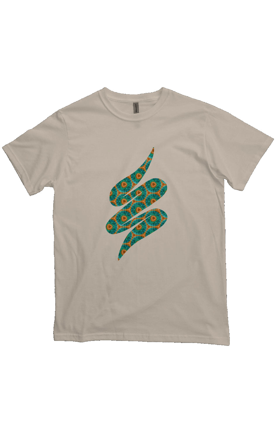 Organic Unisex Crewneck T-shirt - Fuzzy Donut Flower Swoop