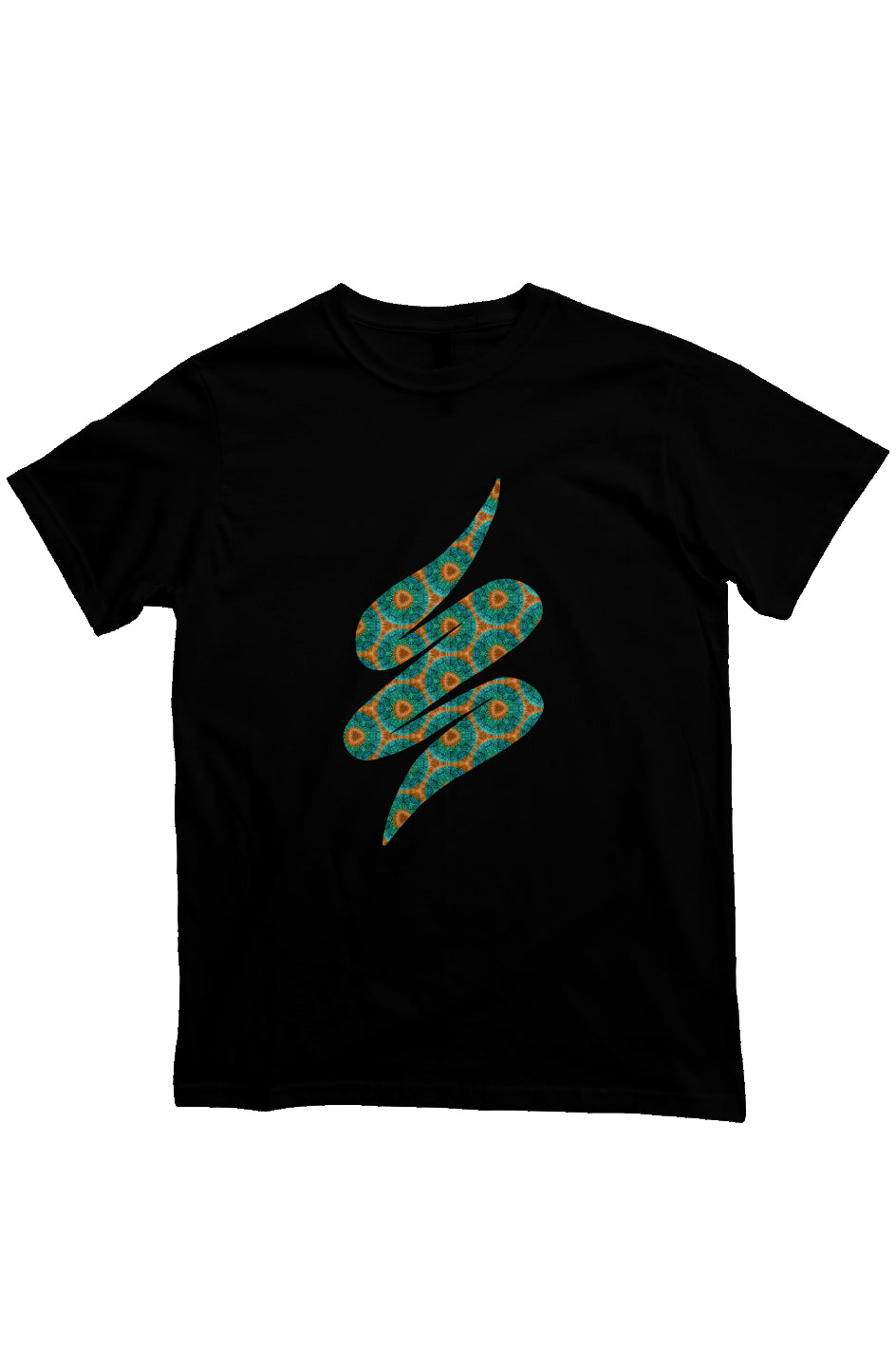 Organic Unisex Crewneck T-shirt - Fuzzy Donut Flower Swoop