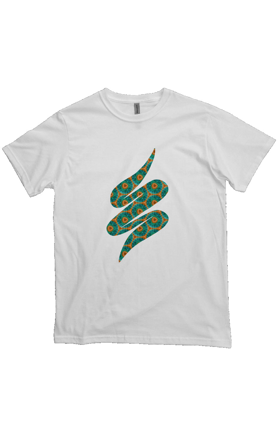 Organic Unisex Crewneck T-shirt - Fuzzy Donut Flower Swoop