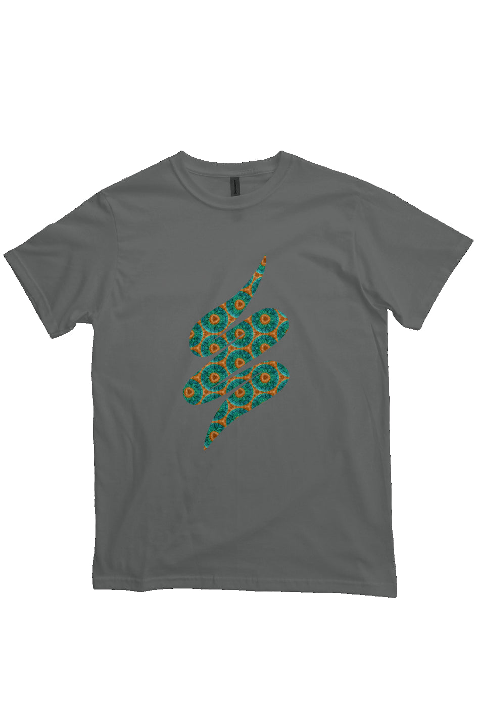 Organic Unisex Crewneck T-shirt - Fuzzy Donut Flower Swoop