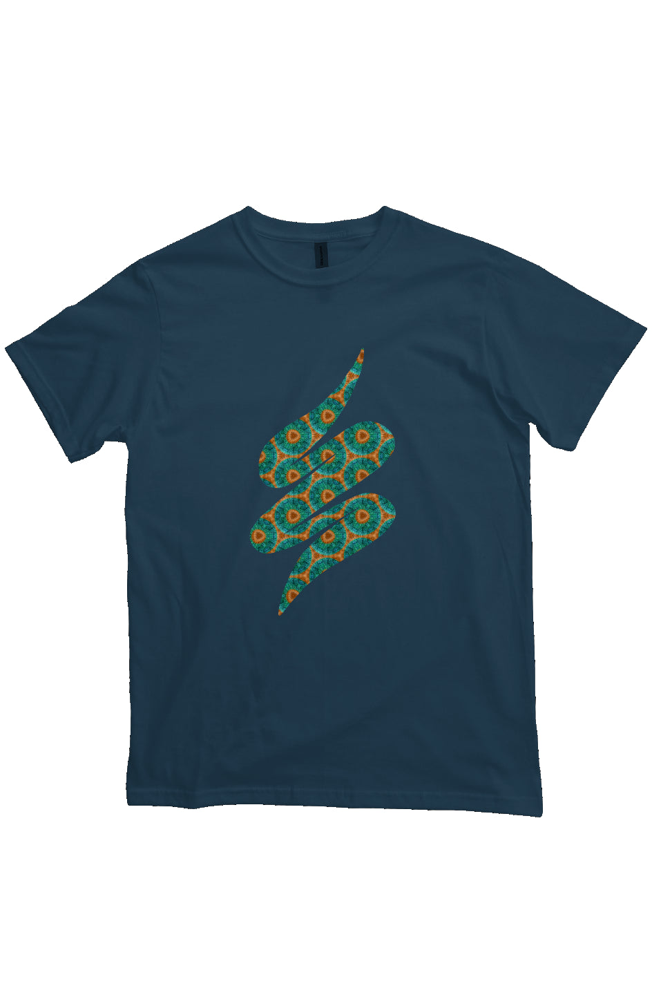 Organic Unisex Crewneck T-shirt - Fuzzy Donut Flower Swoop