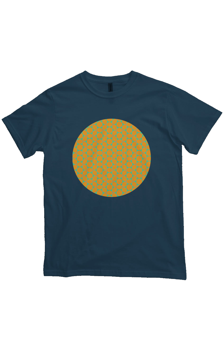 Organic Unisex Crewneck T-shirt - Lemon Bubble Circle