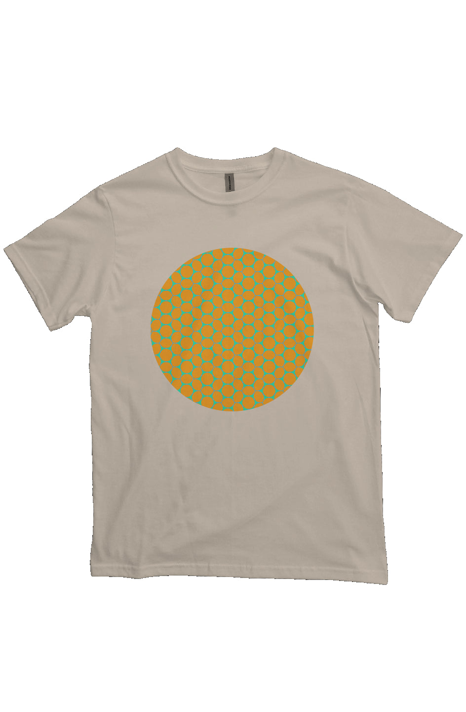 Organic Unisex Crewneck T-shirt - Lemon Bubble Circle