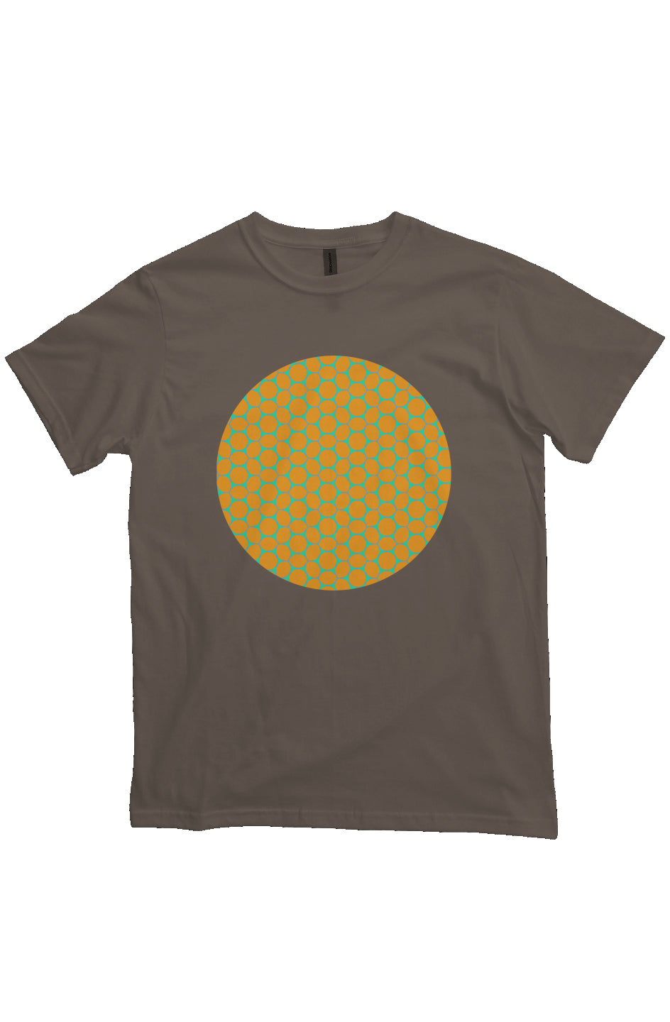 Organic Unisex Crewneck T-shirt - Lemon Bubble Circle
