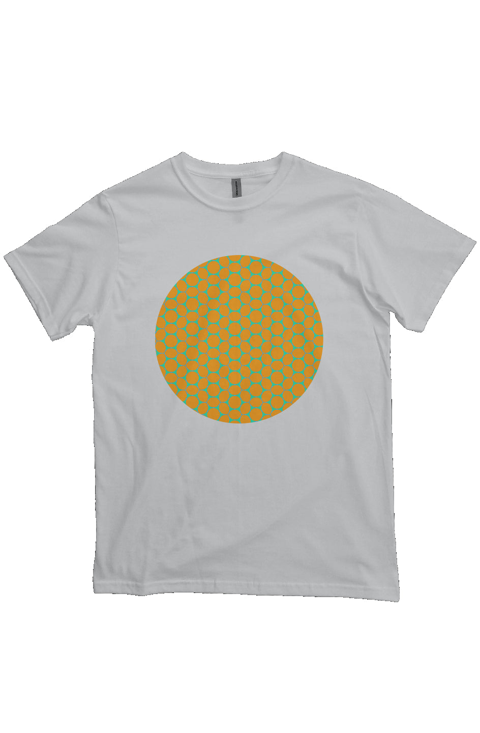 Organic Unisex Crewneck T-shirt - Lemon Bubble Circle