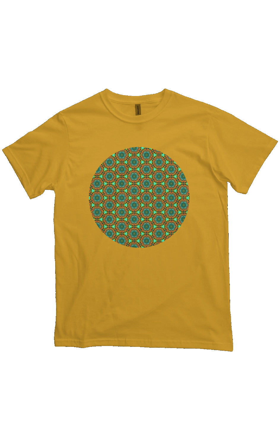 Organic Unisex Crewneck T-shirt - Water Color Tapa Circle